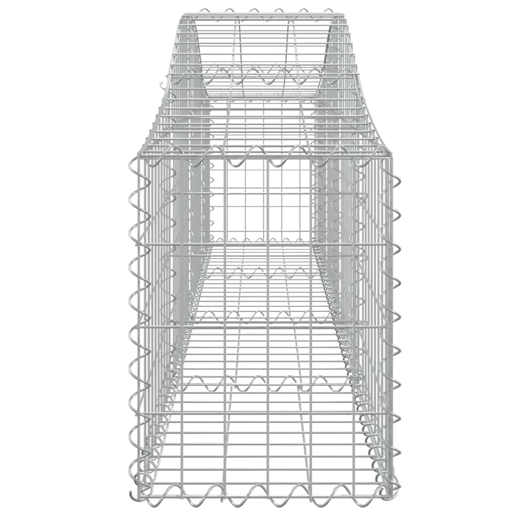 Coșuri gabion arcuite 4 buc, 200x30x40/60 cm, fier galvanizat - Lando