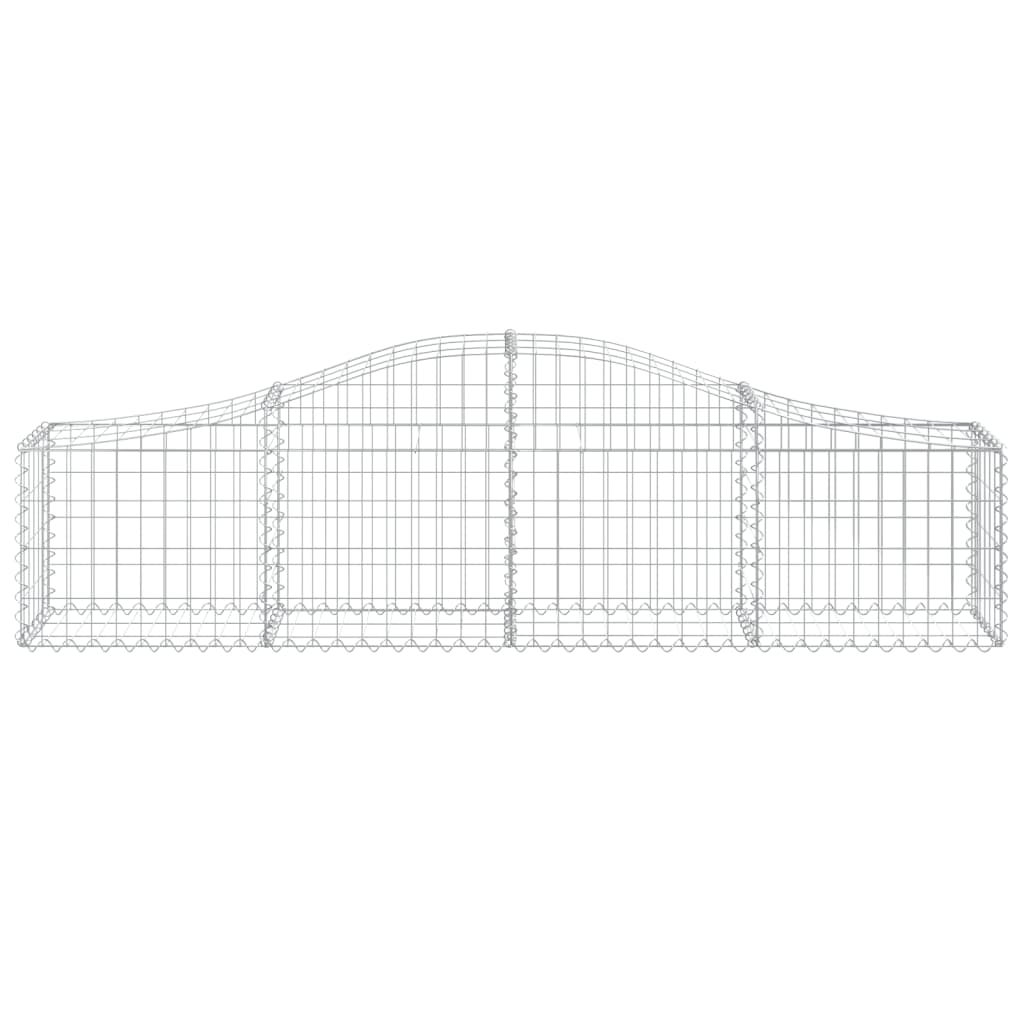 Coșuri gabion arcuite 5 buc, 200x30x40/60 cm, fier galvanizat - Lando