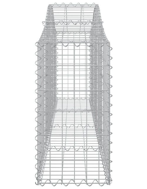 Загрузите изображение в средство просмотра галереи, Coșuri gabion arcuite 2 buc, 200x30x60/80 cm, fier galvanizat - Lando
