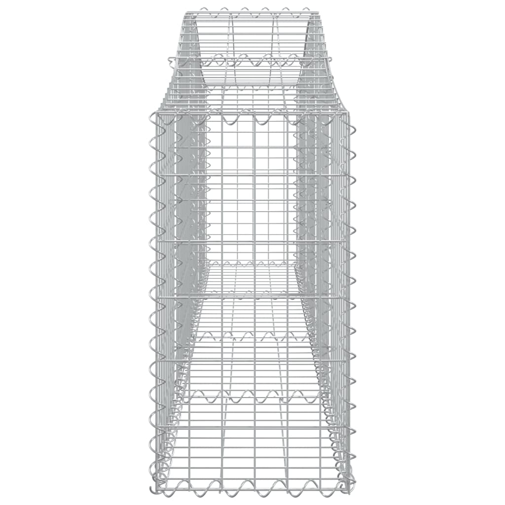 Coșuri gabion arcuite 2 buc, 200x30x60/80 cm, fier galvanizat - Lando