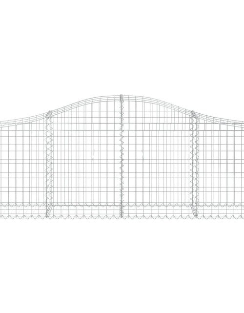 Încărcați imaginea în vizualizatorul Galerie, Coșuri gabion arcuite 4 buc, 200x30x60/80 cm, fier galvanizat - Lando
