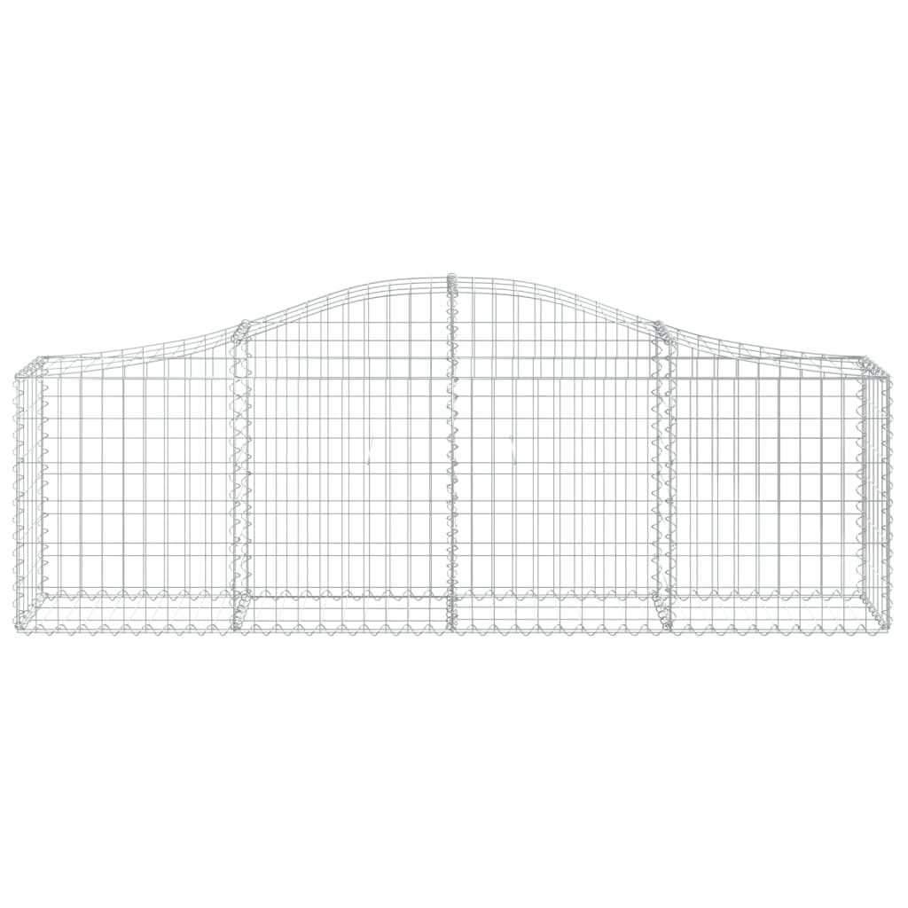 Coșuri gabion arcuite 5 buc, 200x30x60/80 cm, fier galvanizat - Lando