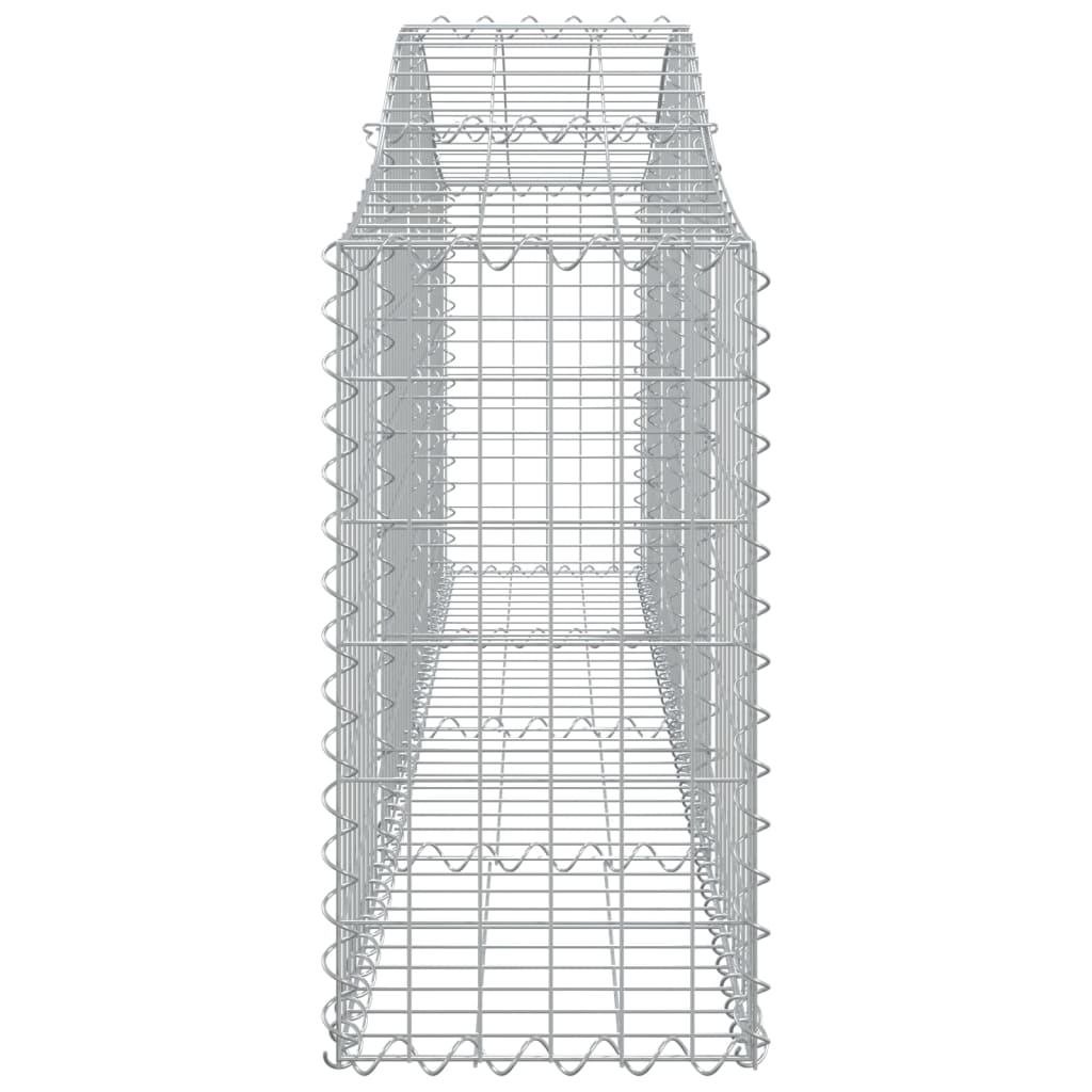 Coșuri gabion arcuite 5 buc, 200x30x60/80 cm, fier galvanizat - Lando