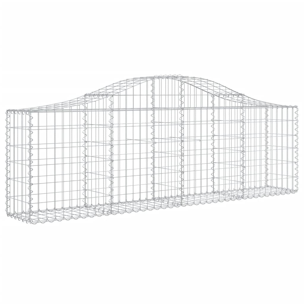 Coșuri gabion arcuite 6 buc, 200x30x60/80 cm, fier galvanizat - Lando