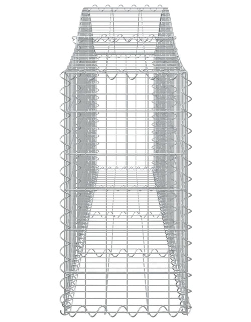 Загрузите изображение в средство просмотра галереи, Coșuri gabion arcuite 7 buc, 200x30x60/80 cm, fier galvanizat - Lando
