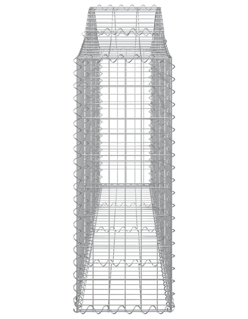 Загрузите изображение в средство просмотра галереи, Coșuri gabion arcuite 4 buc, 200x30x80/100cm, fier galvanizat - Lando
