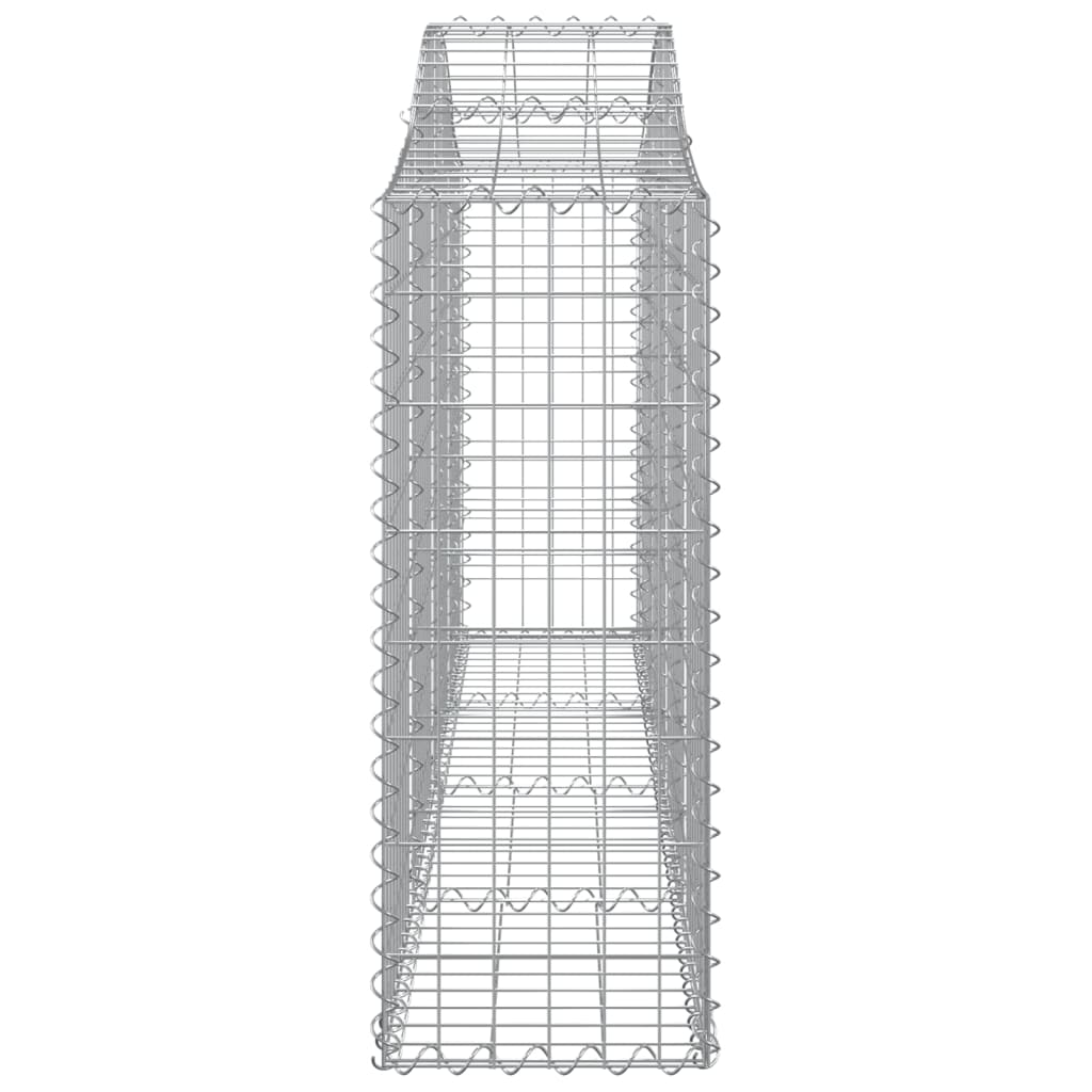 Coșuri gabion arcuite 4 buc, 200x30x80/100cm, fier galvanizat - Lando