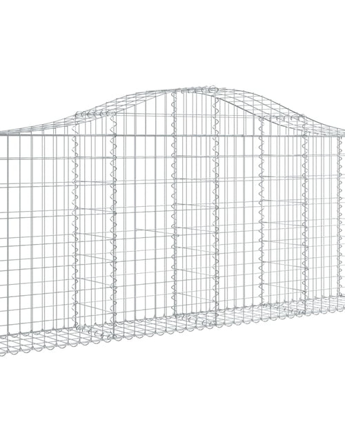 Încărcați imaginea în vizualizatorul Galerie, Coșuri gabion arcuite 5 buc, 200x30x80/100cm, fier galvanizat - Lando
