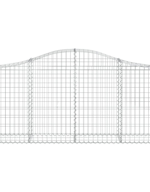 Загрузите изображение в средство просмотра галереи, Coșuri gabion arcuite 5 buc, 200x30x80/100cm, fier galvanizat - Lando
