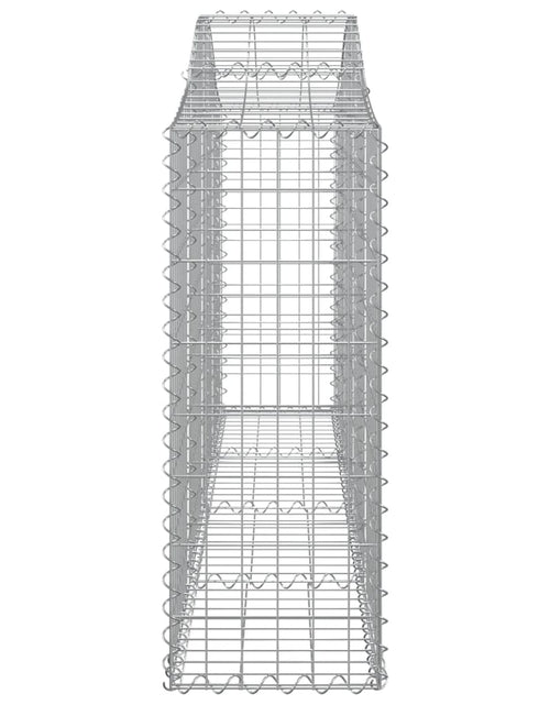 Загрузите изображение в средство просмотра галереи, Coșuri gabion arcuite 8 buc, 200x30x80/100cm, fier galvanizat - Lando
