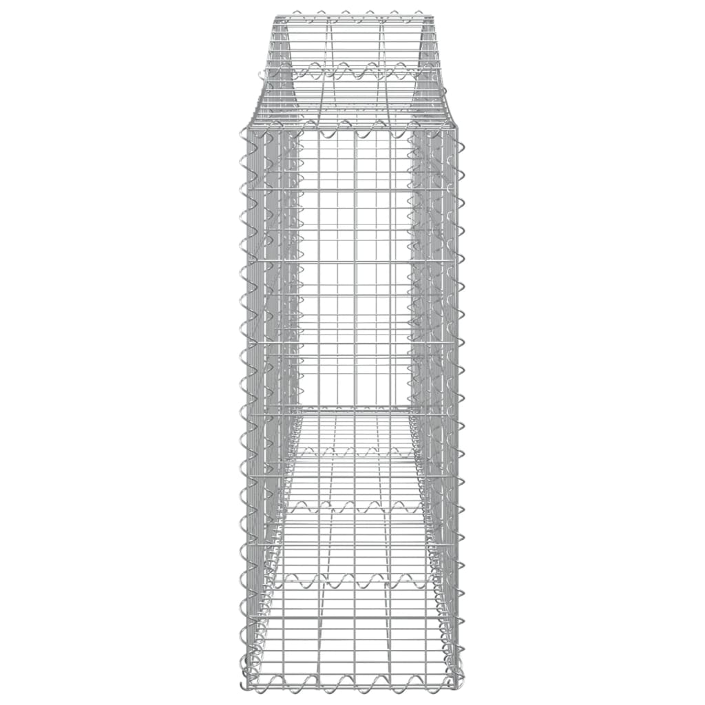 Coșuri gabion arcuite 8 buc, 200x30x80/100cm, fier galvanizat - Lando