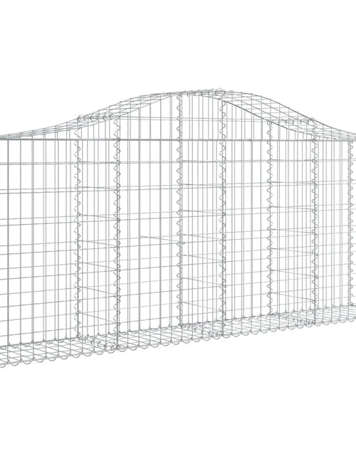 Загрузите изображение в средство просмотра галереи, Coșuri gabion arcuite 13 buc, 200x30x80/100cm, fier galvanizat - Lando
