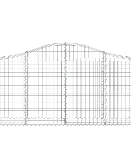 Загрузите изображение в средство просмотра галереи, Coșuri gabion arcuite 13 buc, 200x30x80/100cm, fier galvanizat - Lando
