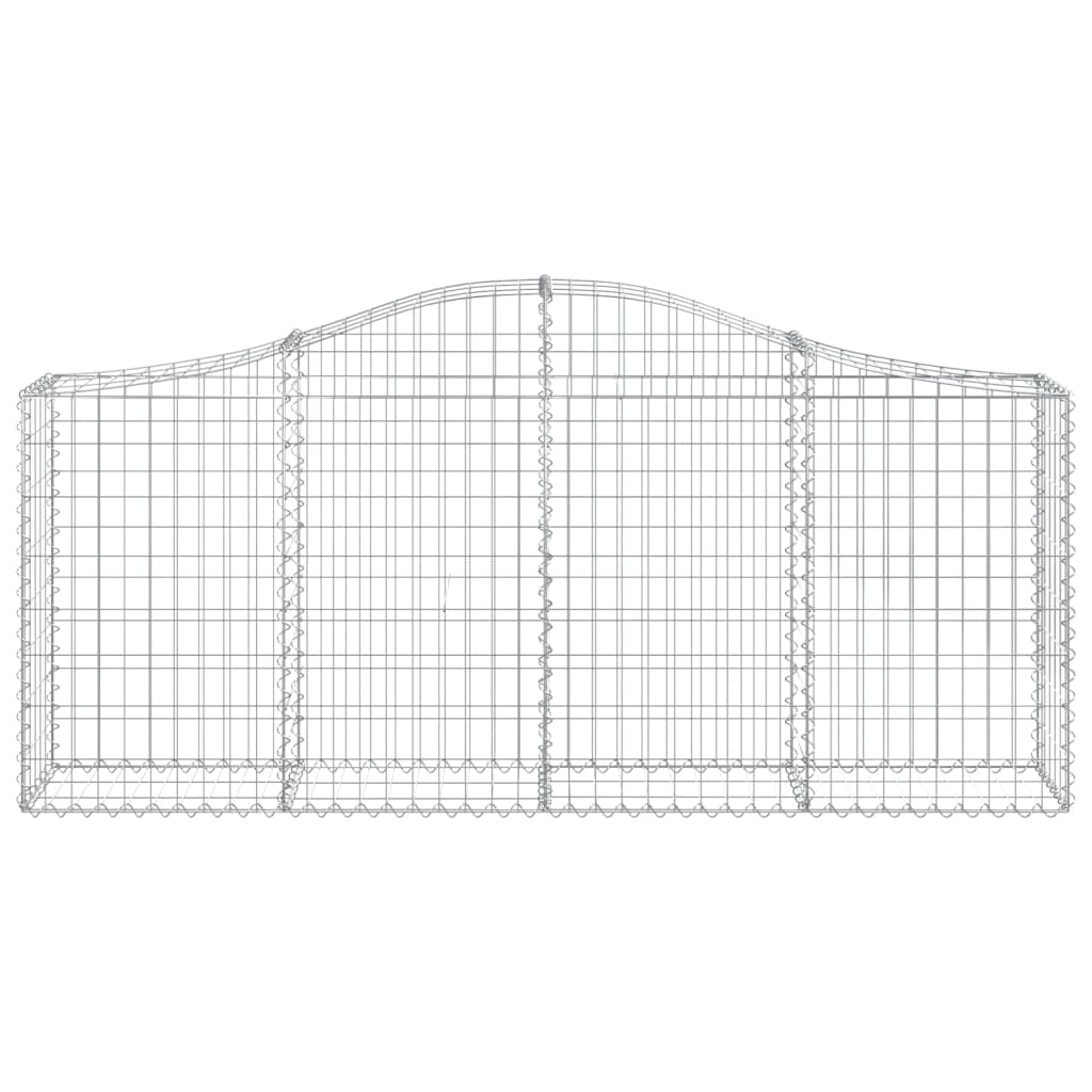 Coșuri gabion arcuite 13 buc, 200x30x80/100cm, fier galvanizat - Lando