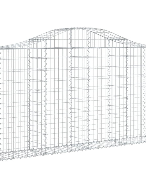 Încărcați imaginea în vizualizatorul Galerie, Coșuri gabion arcuite 5 buc, 200x30x100/120 cm fier galvanizat - Lando
