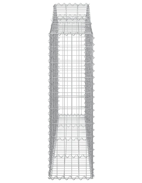 Загрузите изображение в средство просмотра галереи, Coșuri gabion arcuite 5 buc, 200x30x100/120 cm fier galvanizat - Lando
