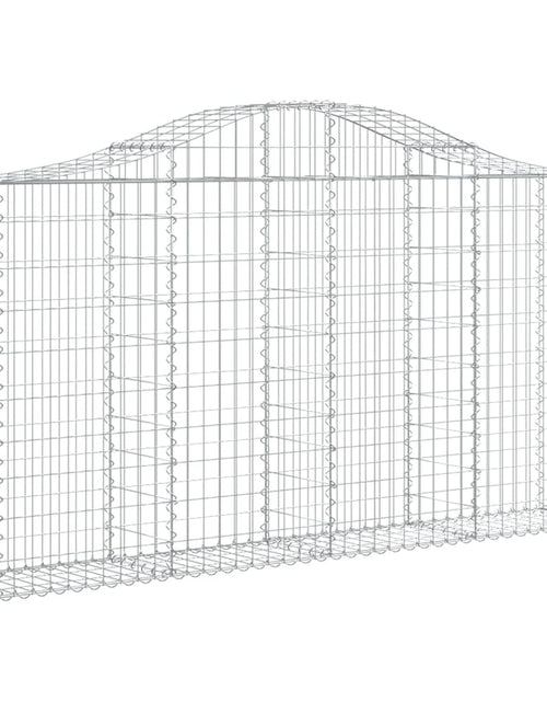 Încărcați imaginea în vizualizatorul Galerie, Coșuri gabion arcuite 11 buc, 200x30x100/120 cm fier galvanizat - Lando
