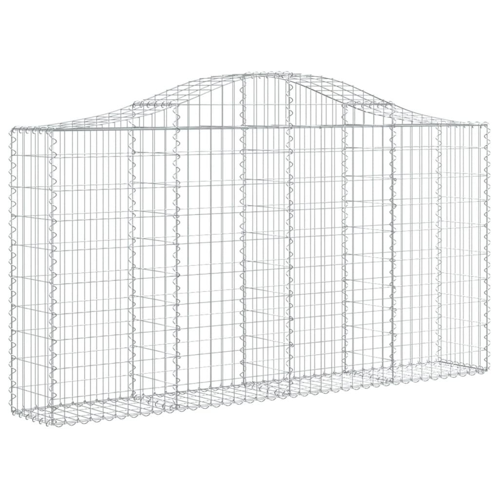 Coșuri gabion arcuite 11 buc, 200x30x100/120 cm fier galvanizat - Lando