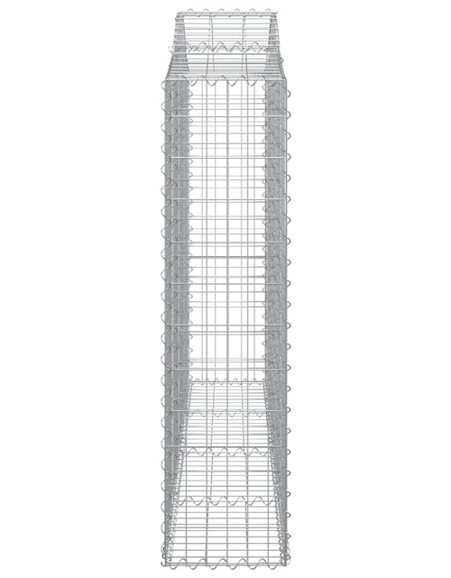 Încărcați imaginea în vizualizatorul Galerie, Coșuri gabion arcuite 4 buc, 200x30x120/140 cm, fier galvanizat - Lando
