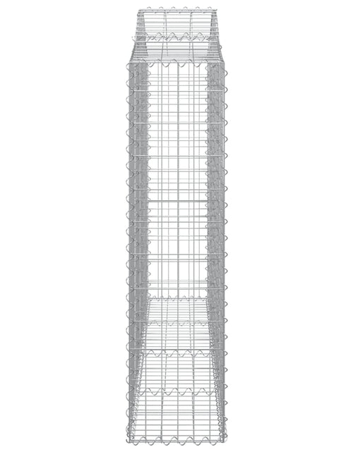 Încărcați imaginea în vizualizatorul Galerie, Coșuri gabion arcuite 12 buc, 200x30x120/140cm, fier galvanizat - Lando
