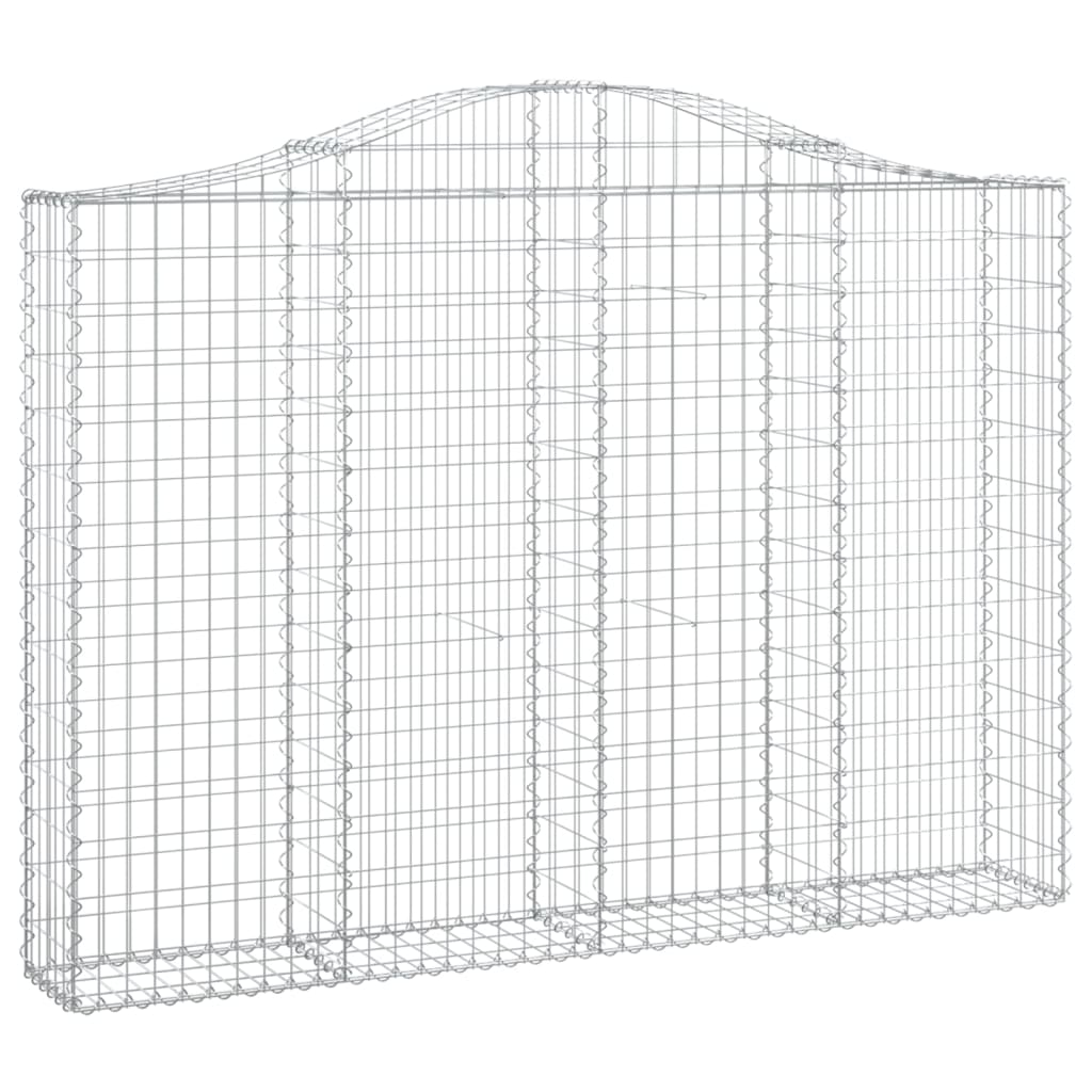 Coșuri gabion arcuite 4 buc, 200x30x140/160cm, fier galvanizat - Lando