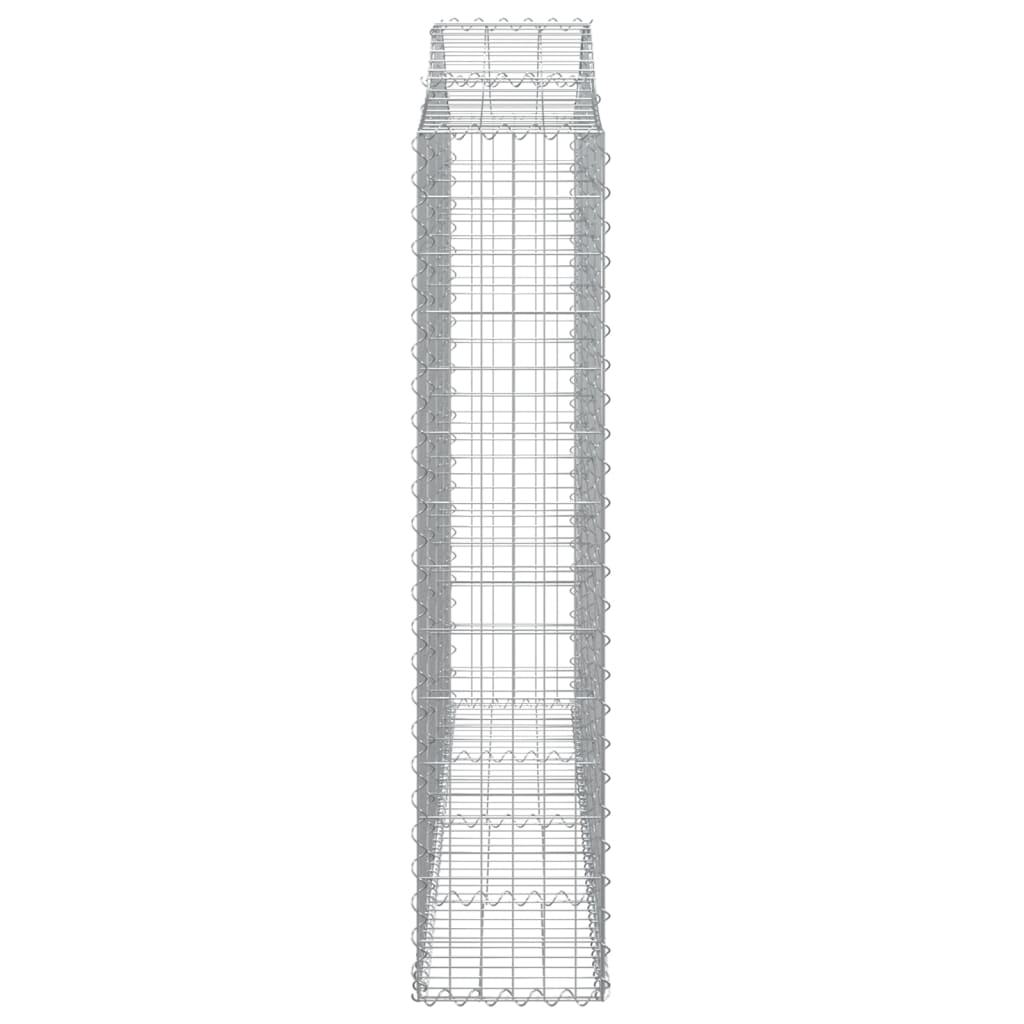 Coșuri gabion arcuite 4 buc, 200x30x140/160cm, fier galvanizat - Lando