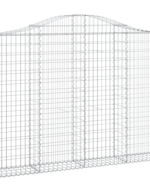 Încărcați imaginea în vizualizatorul Galerie, Coșuri gabion arcuite 10 buc, 200x30x140/160cm, fier galvanizat - Lando
