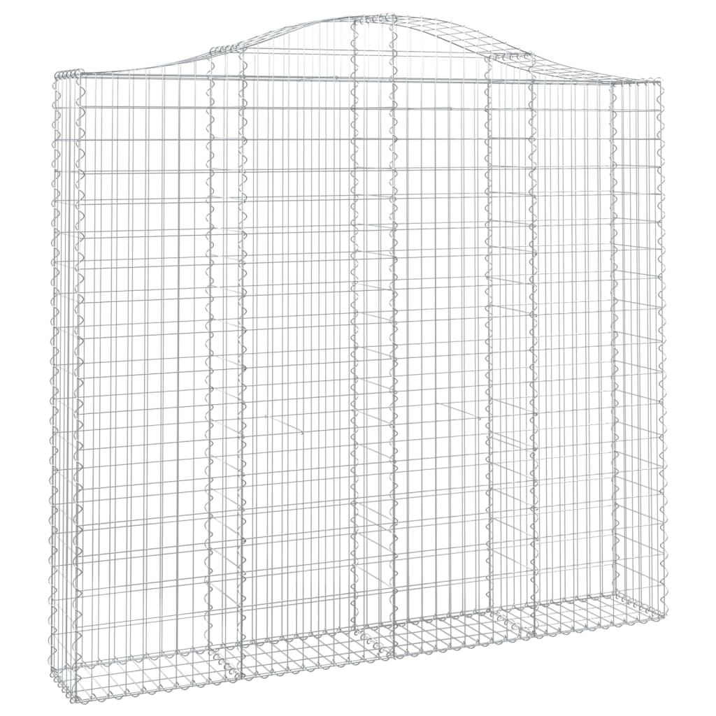 Coșuri gabion arcuite 2 buc, 200x30x180/200cm, fier galvanizat - Lando