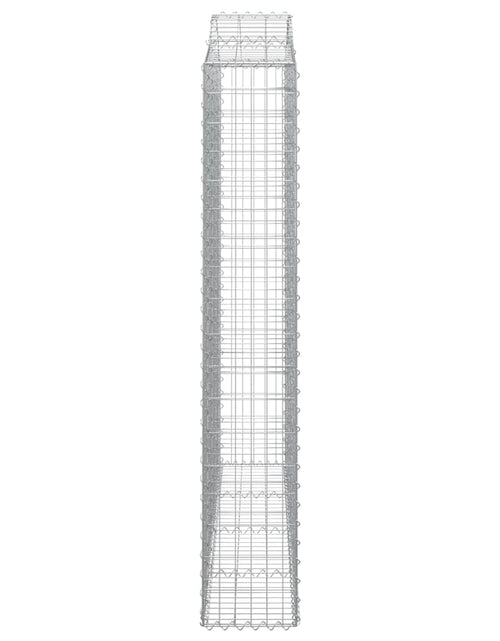 Загрузите изображение в средство просмотра галереи, Coșuri gabion arcuite 2 buc, 200x30x180/200cm, fier galvanizat - Lando
