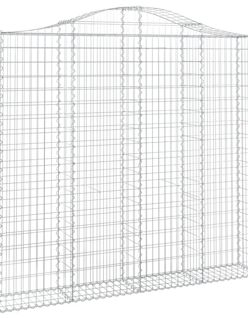 Încărcați imaginea în vizualizatorul Galerie, Coșuri gabion arcuite 3 buc, 200x30x180/200cm, fier galvanizat - Lando

