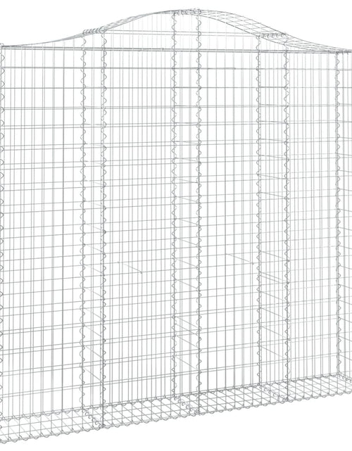 Încărcați imaginea în vizualizatorul Galerie, Coșuri gabion arcuite 4 buc, 200x30x180/200cm, fier galvanizat - Lando
