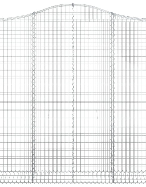 Încărcați imaginea în vizualizatorul Galerie, Coșuri gabion arcuite 2 buc. 200x30x200/220 cm fier galvanizat - Lando
