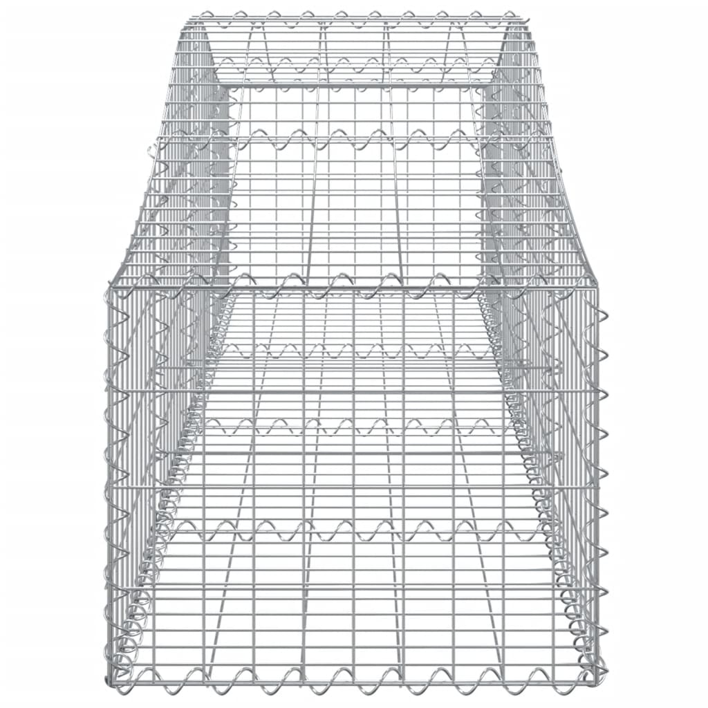 Coșuri gabion arcuite 2 buc, 200x50x40/60 cm, fier galvanizat - Lando