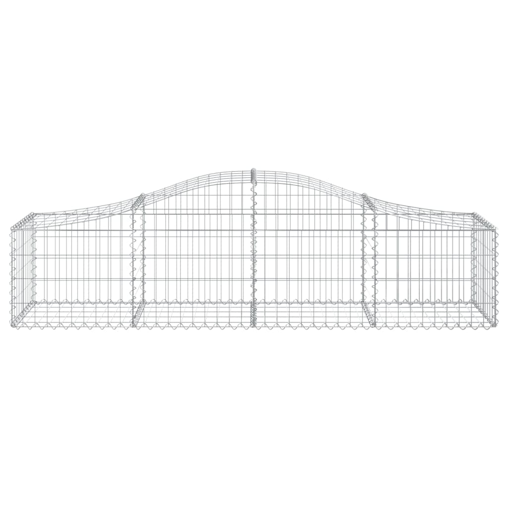 Coșuri gabion arcuite 6 buc, 200x50x40/60 cm, fier galvanizat - Lando