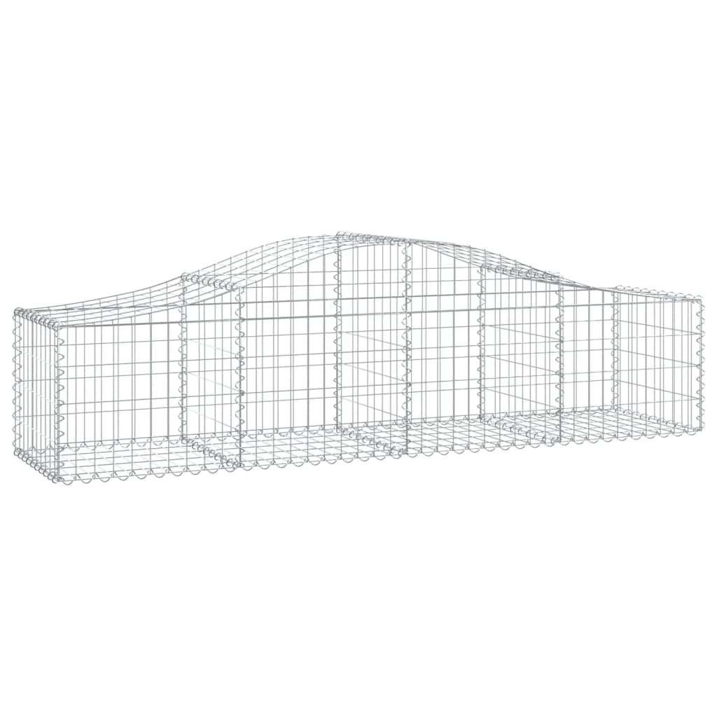 Coșuri gabion arcuite 7 buc, 200x50x40/60 cm, fier galvanizat - Lando