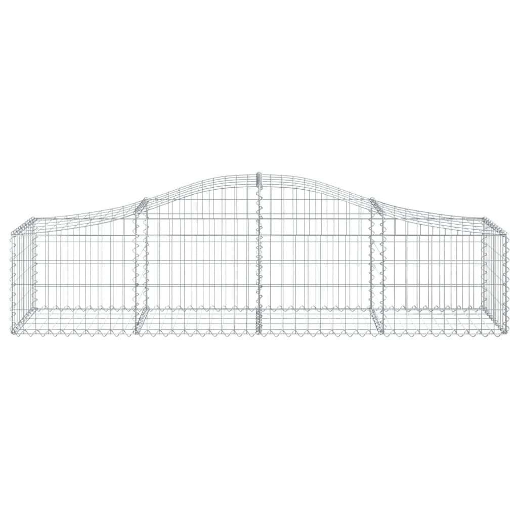 Coșuri gabion arcuite 7 buc, 200x50x40/60 cm, fier galvanizat - Lando