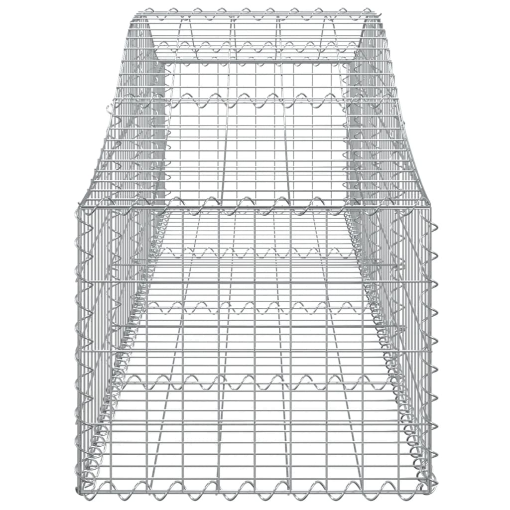 Coșuri gabion arcuite 7 buc, 200x50x40/60 cm, fier galvanizat - Lando