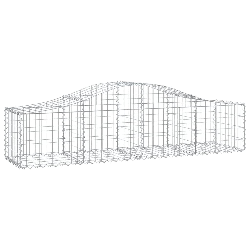 Coșuri gabion arcuite 9 buc, 200x50x40/60 cm, fier galvanizat - Lando