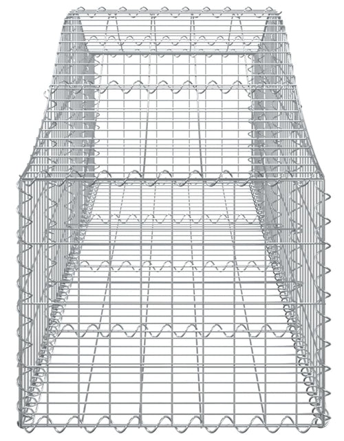 Încărcați imaginea în vizualizatorul Galerie, Coșuri gabion arcuite 9 buc, 200x50x40/60 cm, fier galvanizat - Lando
