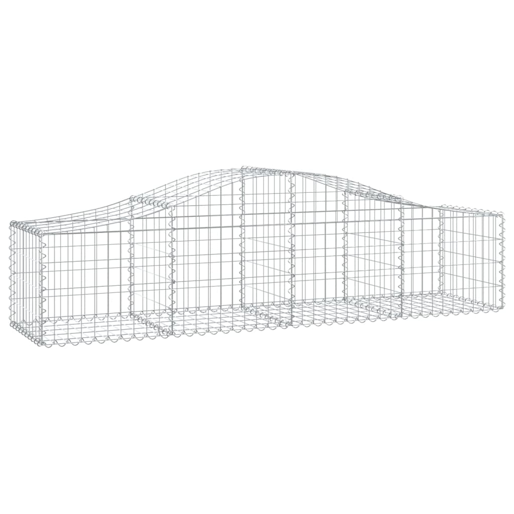 Coșuri gabion arcuite 11 buc, 200x50x40/60 cm, fier galvanizat - Lando