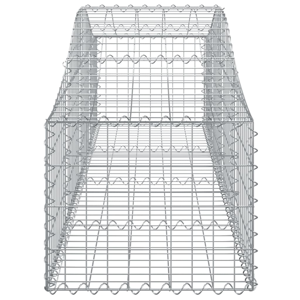 Coșuri gabion arcuite 12 buc, 200x50x40/60 cm, fier galvanizat - Lando