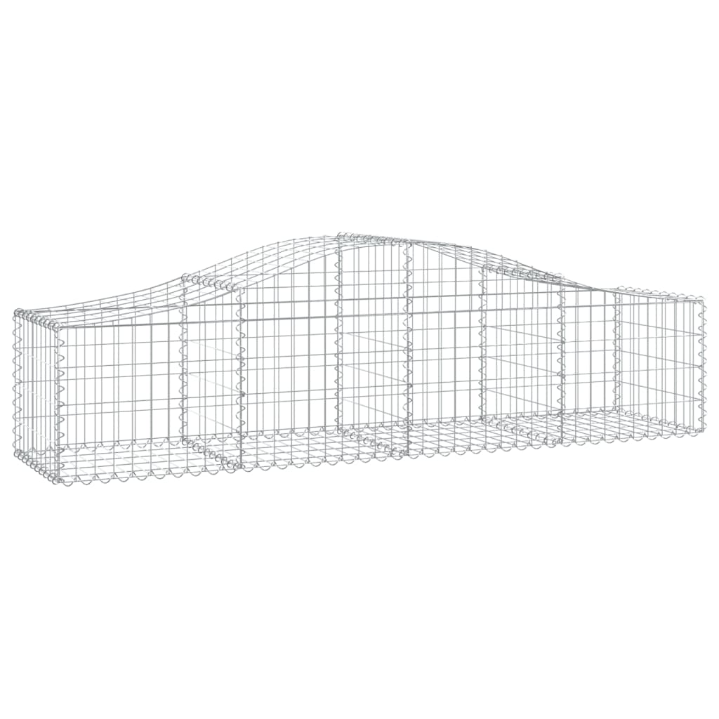 Coșuri gabion arcuite 14 buc, 200x50x40/60 cm, fier galvanizat - Lando