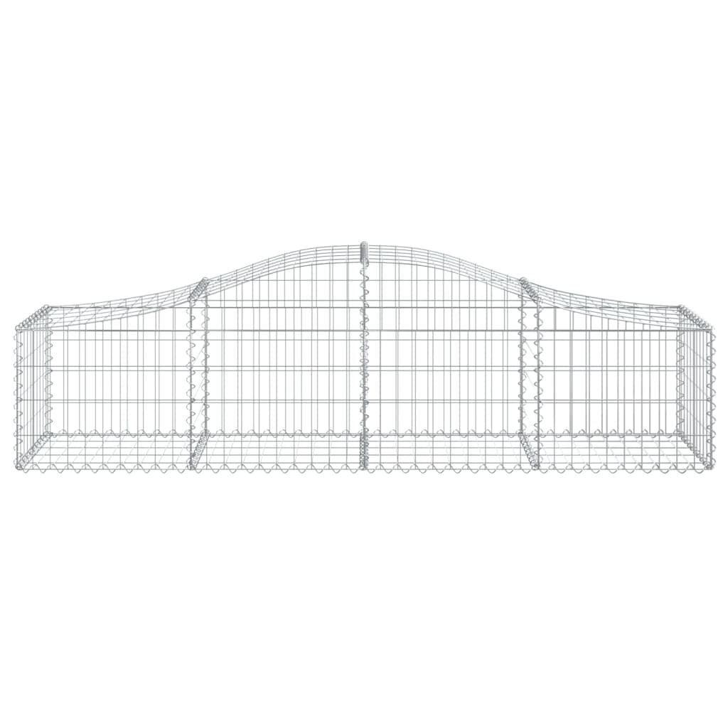 Coșuri gabion arcuite 25 buc, 200x50x40/60 cm, fier galvanizat - Lando