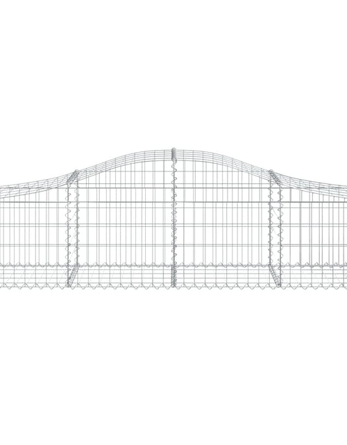 Загрузите изображение в средство просмотра галереи, Coșuri gabion arcuite 50 buc, 200x50x40/60 cm, fier galvanizat - Lando
