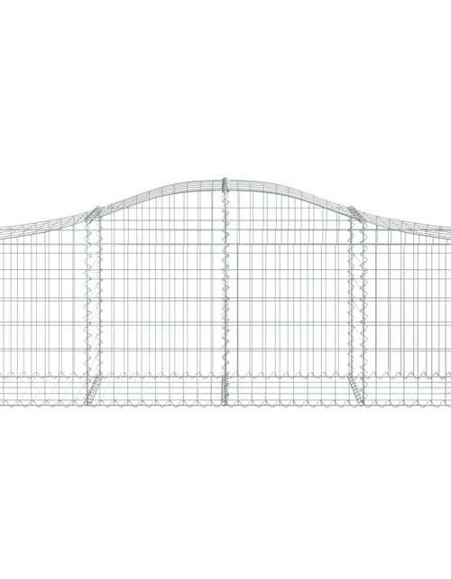 Загрузите изображение в средство просмотра галереи, Coșuri gabion arcuite 2 buc, 200x50x60/80 cm, fier galvanizat - Lando
