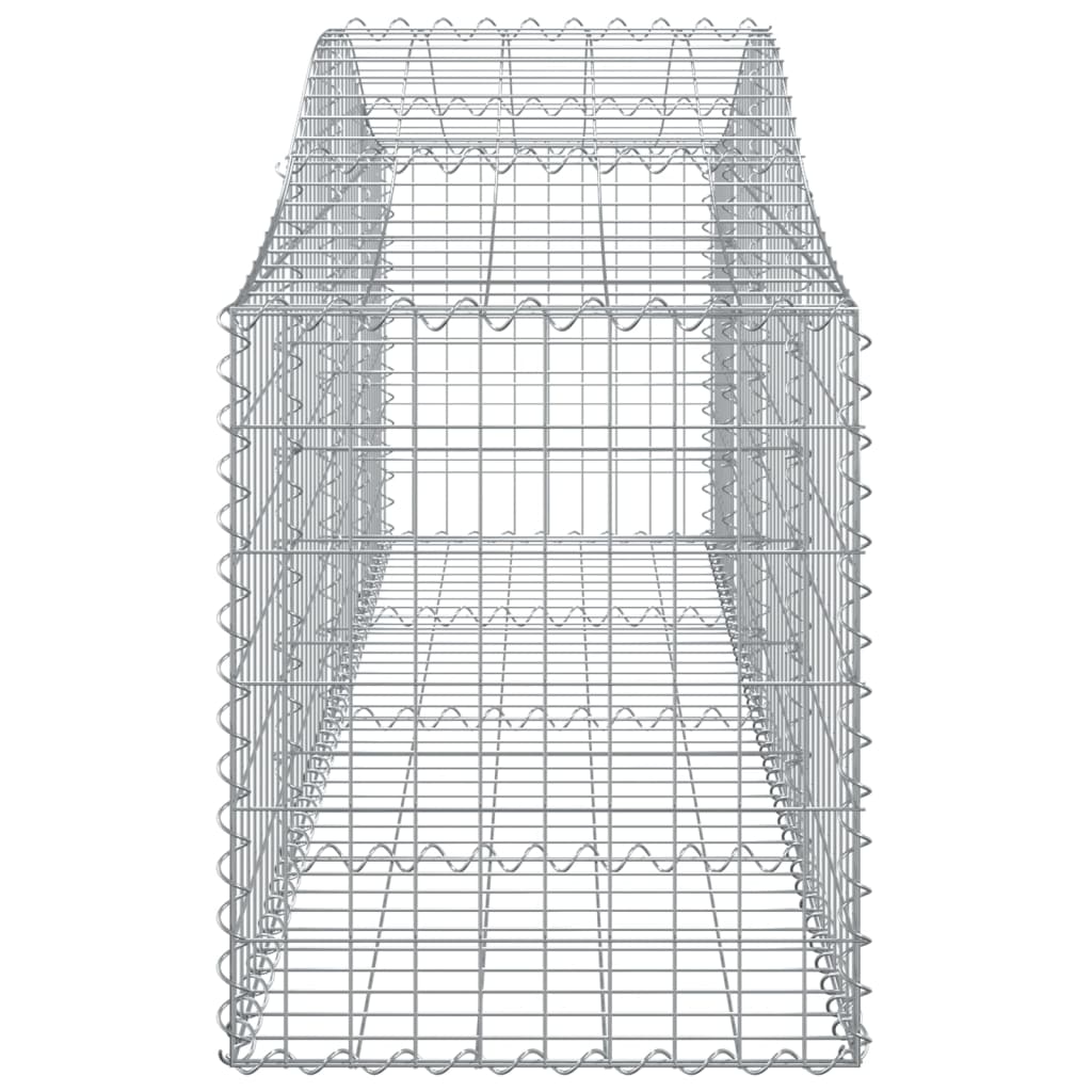 Coșuri gabion arcuite 2 buc, 200x50x60/80 cm, fier galvanizat - Lando