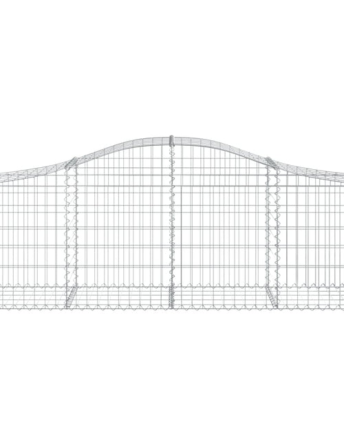 Загрузите изображение в средство просмотра галереи, Coșuri gabion arcuite 8 buc, 200x50x60/80 cm, fier galvanizat - Lando
