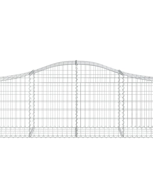 Загрузите изображение в средство просмотра галереи, Coșuri gabion arcuite 10 buc, 200x50x60/80 cm, fier galvanizat - Lando
