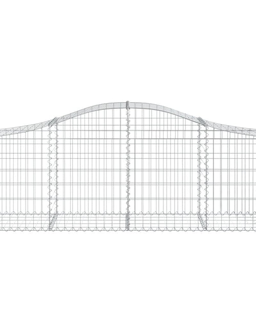 Загрузите изображение в средство просмотра галереи, Coșuri gabion arcuite 12 buc, 200x50x60/80 cm, fier galvanizat - Lando
