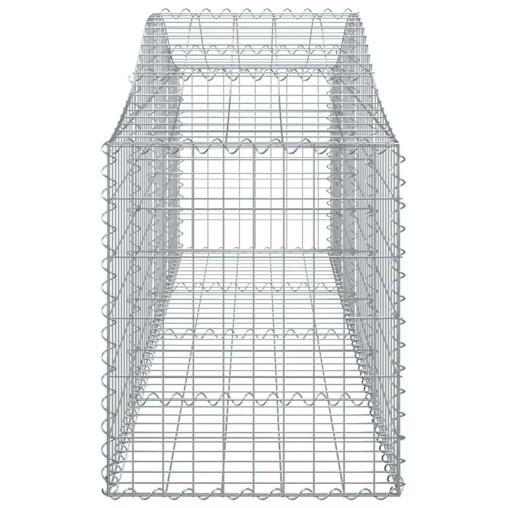 Coșuri gabion arcuite 12 buc, 200x50x60/80 cm, fier galvanizat - Lando